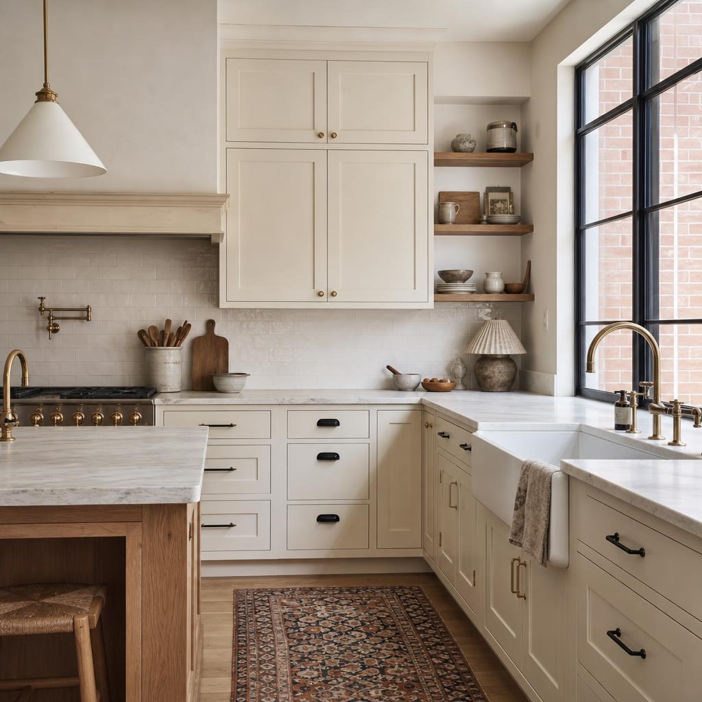 Classic two-tone kitchen at AXIS TOWNS